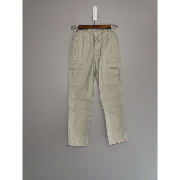 Ralph Lauren Boys 10 Chino Dress Pants Stretch Cargo Khaki Elastic Drawstring - Picture 5 of 16